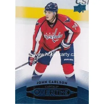 Karetní hra insert karta JOHN CARLSON 15-16 UD Overtime Blue číslo 156