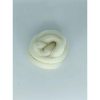 Ovčí rouno BRIMOON Ovčí vlna rouno barvená česaná 20g - jemná sněhobílá