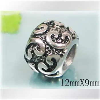 Přívěsek Ocelový přívěsek - zdobený korálek