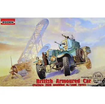 Plastikový model 1:35 British Armoured Car (1920 Mod. w/ Sand Tyres)