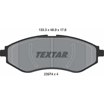 Brzdová destička Sada brzdových destiček, kotoučová brzda TEXTAR 2397401
