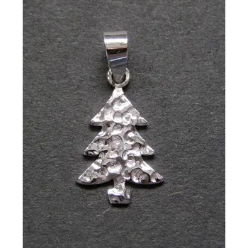 Přívěsek Vánoční stromeček - stříbrný přívěsek / přívěsek ze stříbra