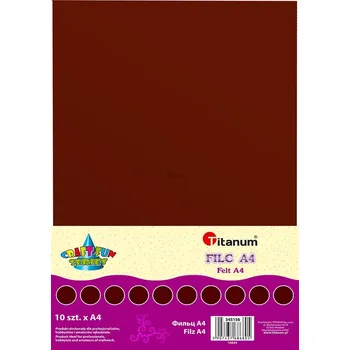 345156, Filc A4, 10ks, hnědá