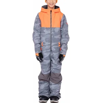 686 kombinéza - Boys Shazam One-Piece Charcoal Camo Clrblk (CHCM) velikost: L