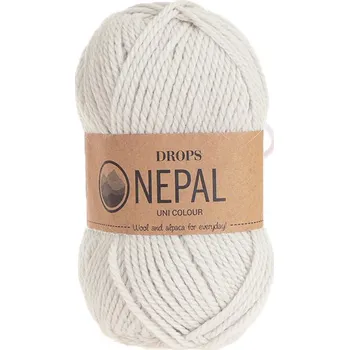 Příze Příze DROPS Nepal uni colour 8915 - křídová