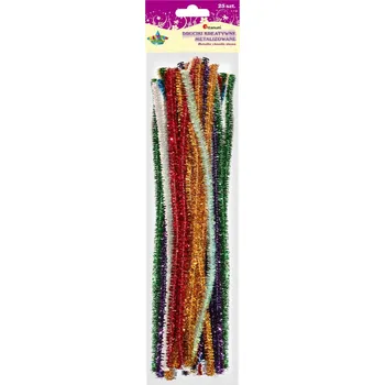 Hobby drát Titanum Chlupaté drátky, MIX LESKLÉ 0,8cm, 25ks/bal.