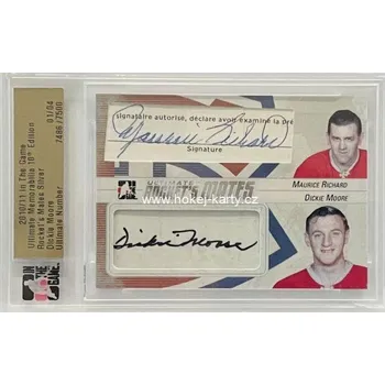 Sběratelský sportovní předmět AUTO karta RICHARD/MOORE 10-11 ITG Ultimate Memorabilia Rocket´s Mates /04