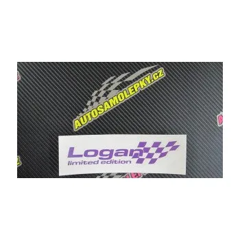 Polep vozidla SAMOLEPKA Logan limited edition pravá (10 - červená) NA AUTO, NÁLEPKA, FÓLIE, POLEP, TUNING, VLASTNÍ TEXT, TISK, AUTOSAMOLEPKY.cz, POLEPY, OBRÁZEK, LOGO, SAMOLEPKY