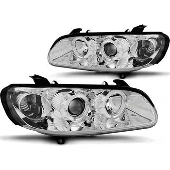 Přední světlomet Tuning Tec Přední světla OPEL OMEGA B 04.94-08.99 ANGEL EYES chromové