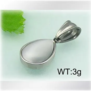 Přívěsek Kapka barvy do šeda - ocelový přívěsek