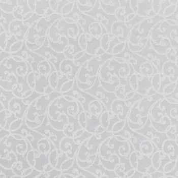 ubrus Ubrus na stůl kulatý stříbrno-bílý 155 cm