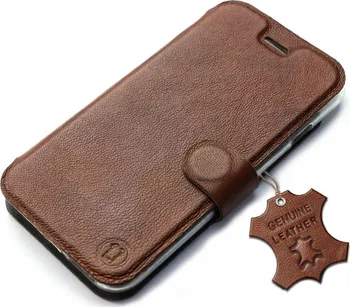 Pouzdro na mobilní telefon Mobiwear kožené flip pouzdro pro Xiaomi Redmi 10C hnědé