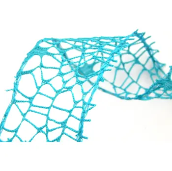 Stuha Stuha dekorační, spider, barva tyrkysová, tyrkysová, 5cm, návin 9,1m/bal.