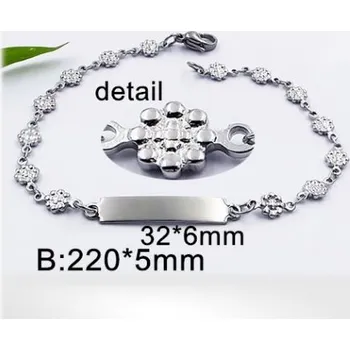 Řetízek Ocelový náramek - 220x5mm