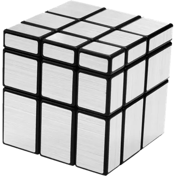 Hlavolam Qi Yi Cube Rubikova kostka - Zrcadlová - 3x3x3 - Stříbrná (Mirror Cube)