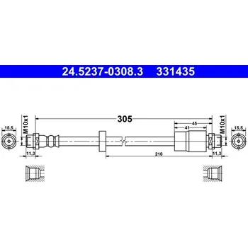 Brzdová hadice Brzdová hadice ATE 24.5237-0308.3