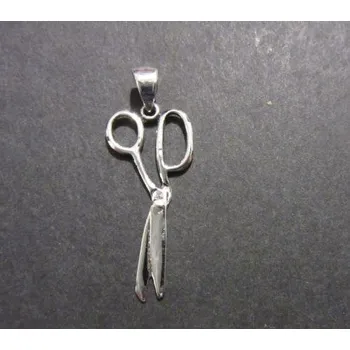 Přívěsek Nůžky - varianta - 2 - stříbrný přívěsek