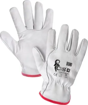 Pracovní rukavice CXS Bono kožené bílé