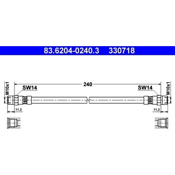 Brzdová hadice Brzdová hadice ATE 83.6204-0240.3