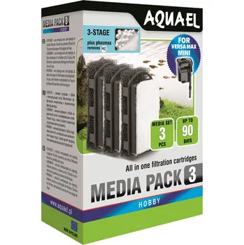 Akvarijní filtr Aquael FZN Mini Phosmax media pack - náhradní molitan pro filtr VERSAMAX FZN, 3ks