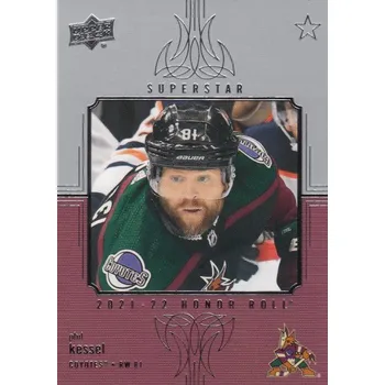 Karetní hra insert karta PHIL KESSEL 21-22 UD Ser. 2 Honor Roll Superstar číslo HR-90