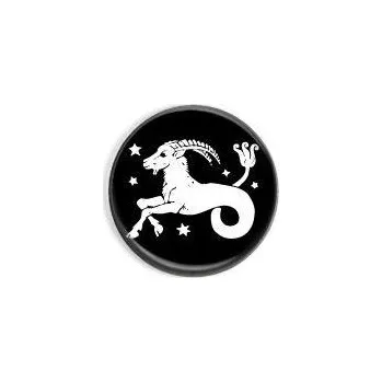 Kozoroh - znamení zvěrokruhu - button v černém provedení