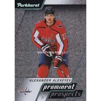Sběratelská karetní hra insert RC karta ALEXANDER ALEXEYEV 20-21 Parkhurst Prominent Prospects