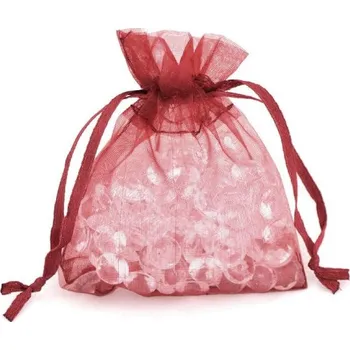 Dárková taška Organzový sáček 9x12cm Bordo