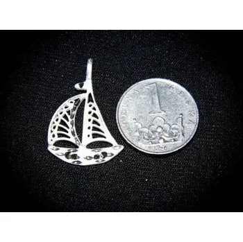 Přívěsek Loď - plachetnice - stříbrný přívěsek - varianta 2