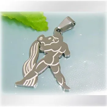 Přívěsek Vodnář - varianta 2 - ocelový přívěsek