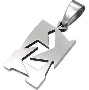 Přívěsek Ocelový přívěsek - osekaný obdélník