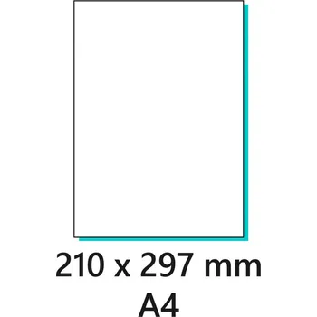 Samolepící etiketa Samolepící etiketa 210x297/100 ks A4 bílá, Labels 1/1