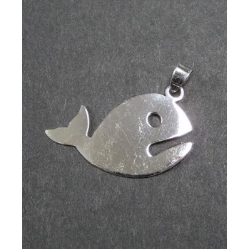 Přívěsek Velryba - stříbrný přívěsek / přívěsek ze stříbra (Velryba - stříbrný přívěšek na krk)