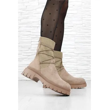 Dámské kozačky DnesObouvam.cz Ponožkové polokozačky HBL-62KH Velikost: 37