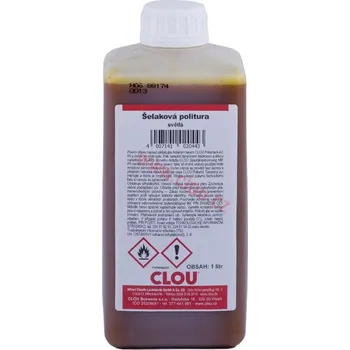 Lak na dřevo Clou SCHELLACK POLITUR (Šelaková politura světlá) Balení: 5L + dárek k objednávce nad 1000Kč