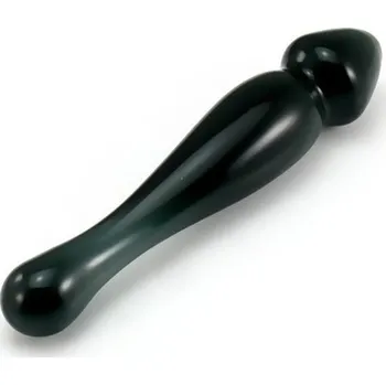 Dildo VšeNaSex.cz Skleněné anální dildo Black Hammer