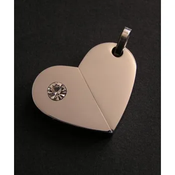 Přívěsek Otočné srdce - ocelový přívěsek