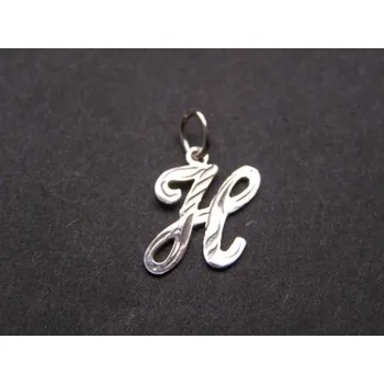 Přívěsek Písmenko H - stříbrný přívěsek