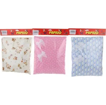 Doplněk pro panenku Sada peřinka, polštářek, podložka - medvídci, ovečka, mašle