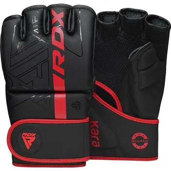 Chránič rukou Rukavice Grappling RDX Kara Series F6 matte red vel. M
