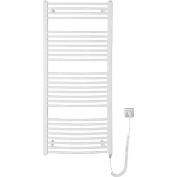 Radiátor Aqualine ORBIT-E elektrické otopné těleso oblé 600x1320 mm, 600 W, bílá