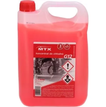 Nemrznoucí směs do chladiče Koncentrát do chladičů 5l G12 červený MTX MTX-G125LKN
