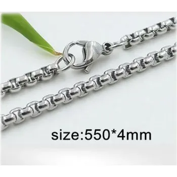 Řetízek Ocelový náhrdelník - Hmotnost: 28.4g, 550*4mm