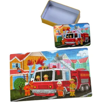 Puzzle Dětské puzzle - hasiči, 60 dílků