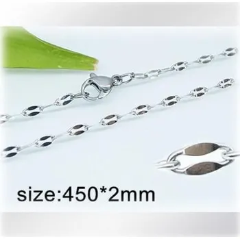 Řetízek Ocelový náhrdelník - Hmotnost: 3.5g, 450*2mm