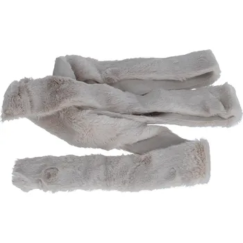 9f9387, Umělá kožešina, textilie, 4 cm x 1,5 m, šedobéžová