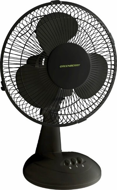 KANLUX 23811 VENETO-23B Stolní ventilátor - 2 rychlosti - černý