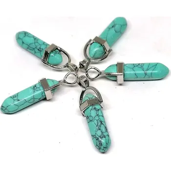 Přívěsek Tyrkenitový krystal HEXAGON – přívěsek z přírodního kamene pro klid a ochranu