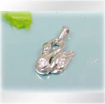 Přívěsek Abstraktní labuť - ocelový přívěsek