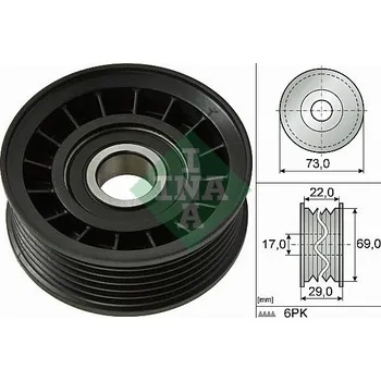 Vratná/vodicí kladka, klínový žebrový řemen Schaeffler INA 532 0649 10
